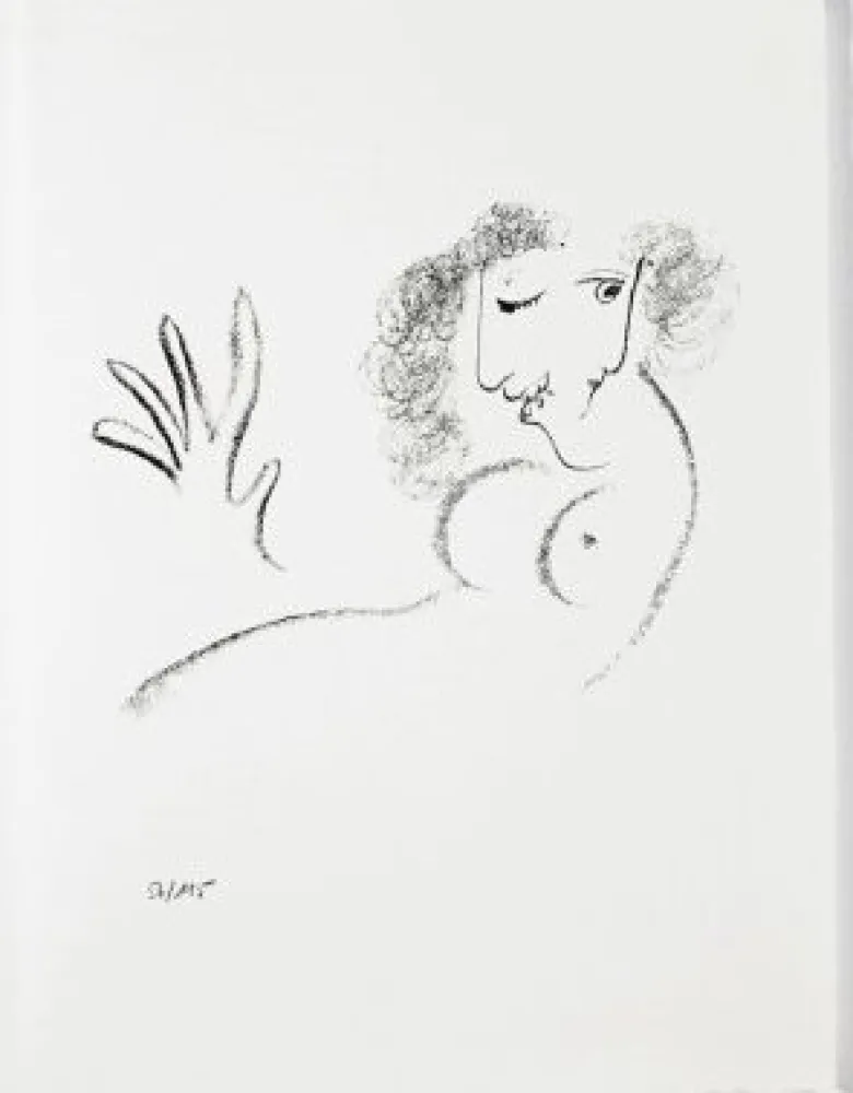 Литография Chagall - Jean Cassou: vingt-deux poèms