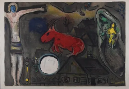 Литография Chagall - La crucifixion mystique