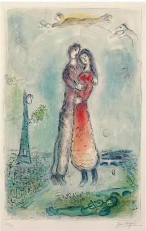 Литография Chagall - La Joie