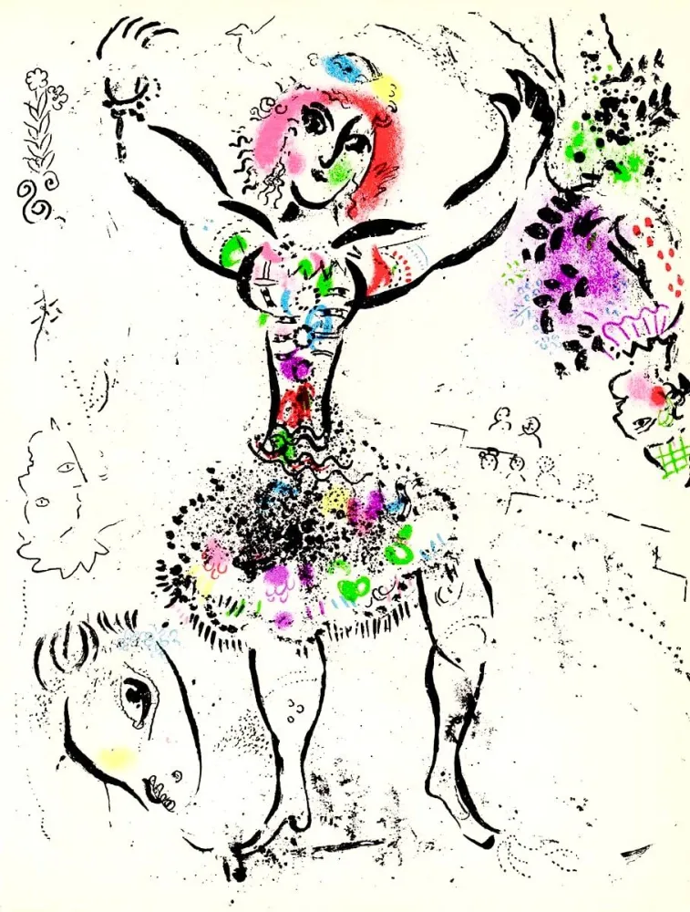 Литография Chagall - La Jongleuse