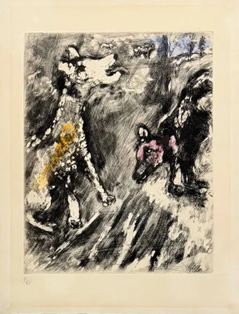 Офорт Chagall - La Lice et sa compagne