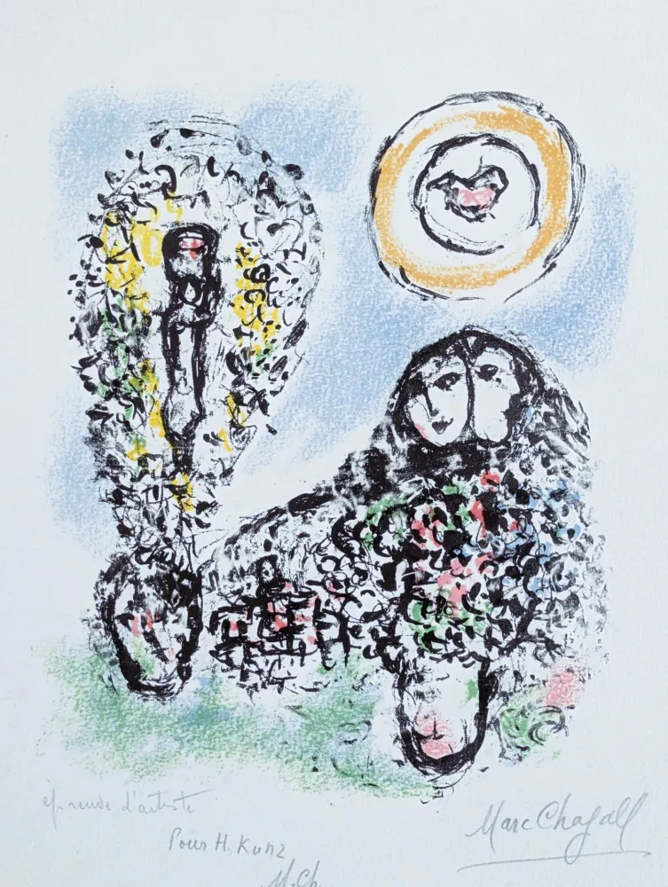 Литография Chagall - La Mise en mots 