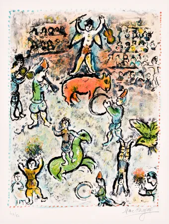 Литография Chagall -  La Parade au Cirque 