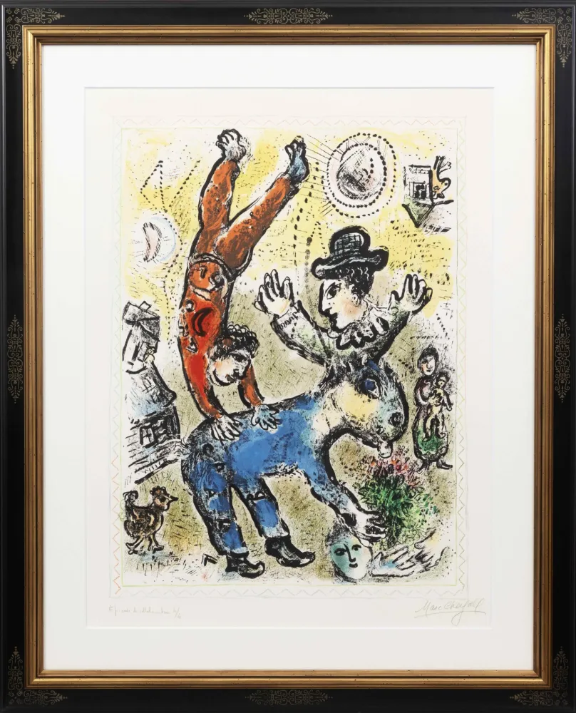Литография Chagall - L'Acrobate rouge (The Red Acrobat)