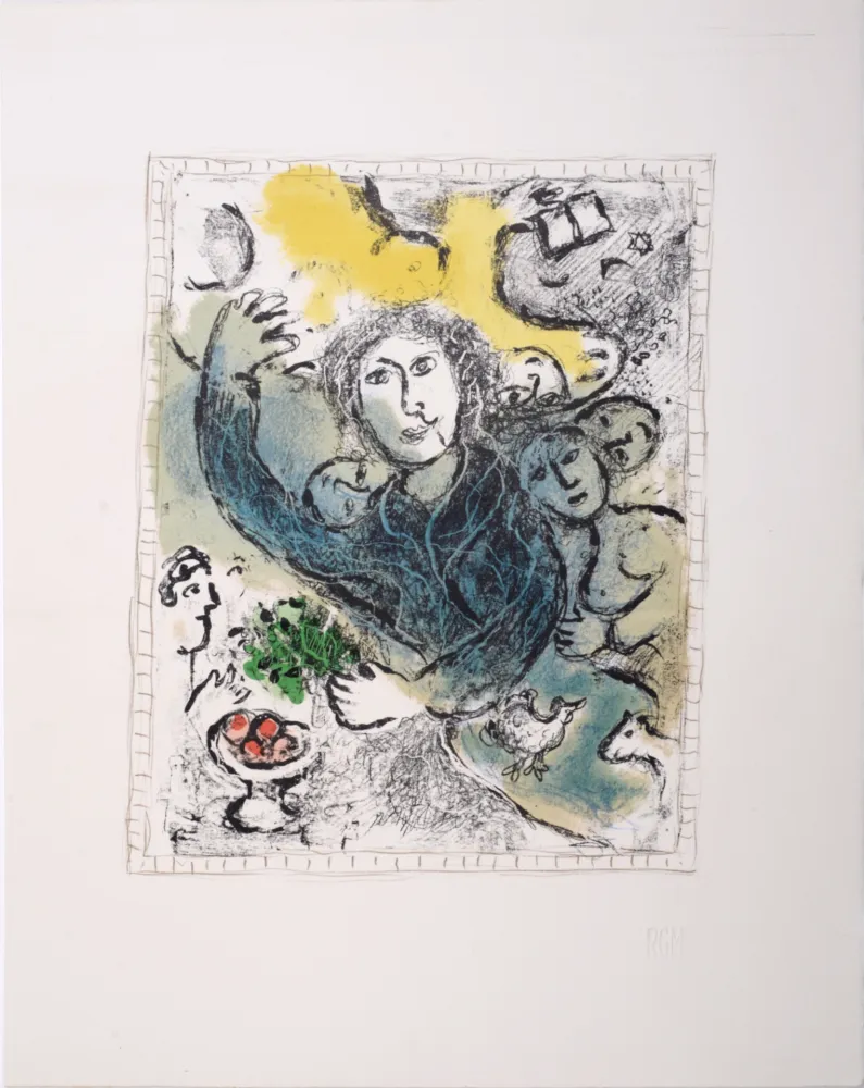Литография Chagall - L'Artiste II, 1978 - Very scarce!