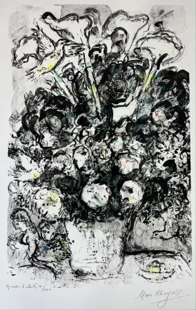 Литография Chagall - LE BOUQUET BLANC