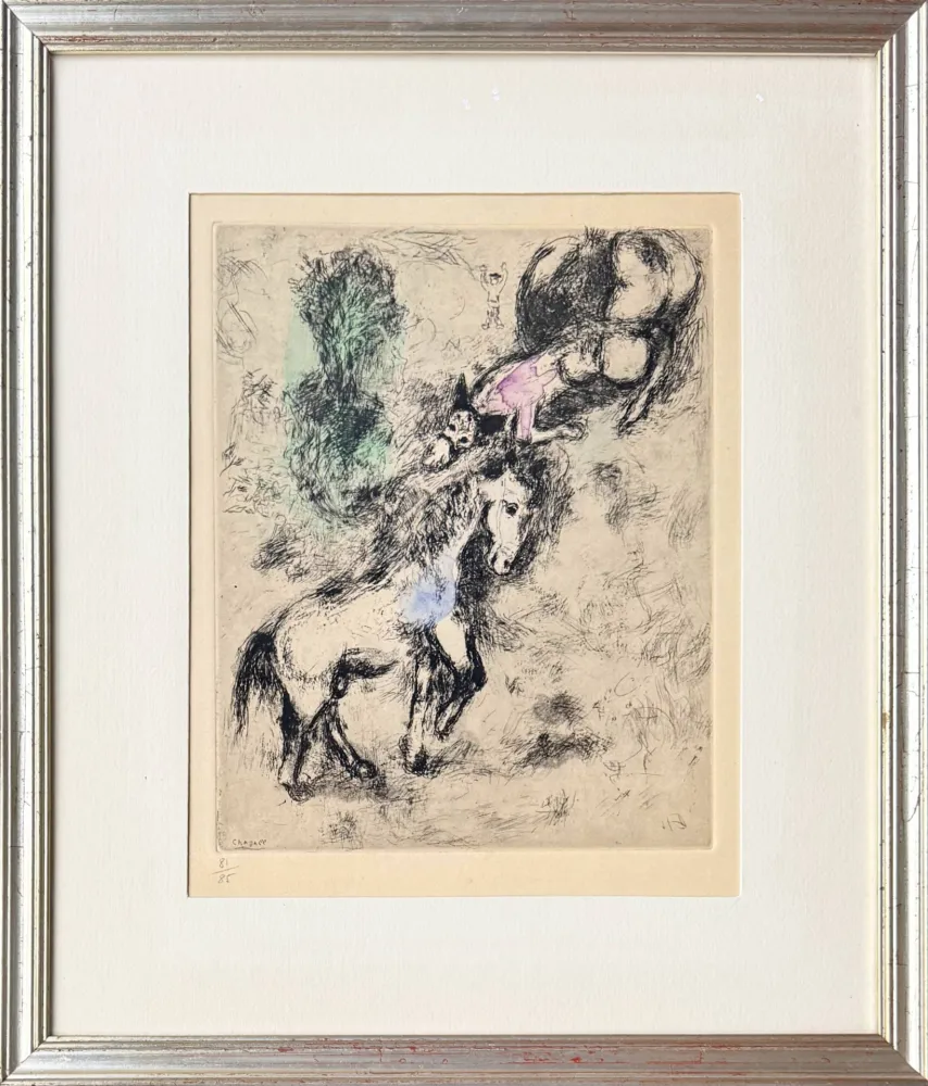 Офорт Chagall - Le Cheval et l'Âne (The Horse and the Donkey)