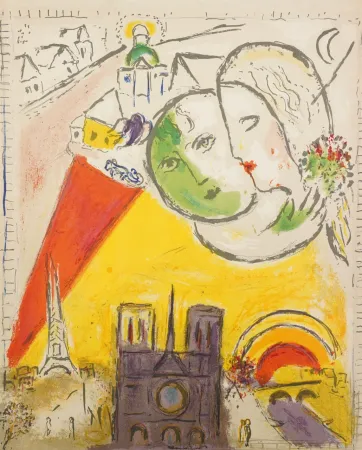Литография Chagall - Le Dimanche