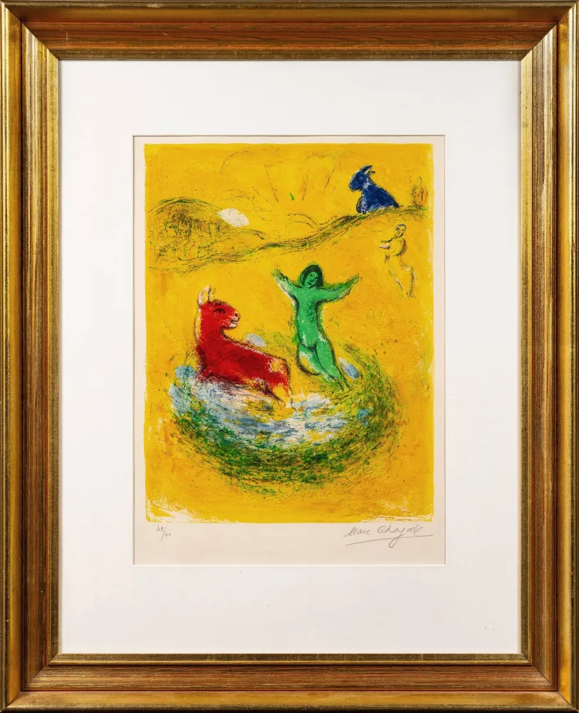 Литография Chagall - Le piège à loups (The Wolf Trap)
