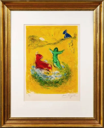 Литография Chagall - Le piège à loups (The Wolf Trap)