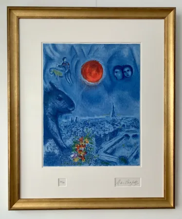 Литография Chagall - Le Soleil de Paris