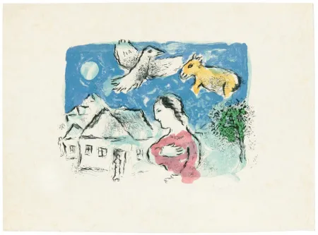 Литография Chagall - Le village