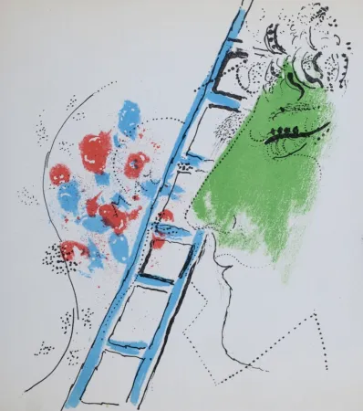 Литография Chagall - L'échelle