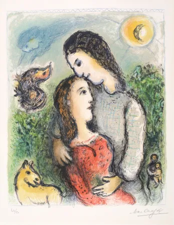 Литография Chagall - Les Adolescents