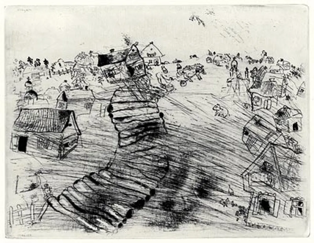 Офорт Chagall - Les Ames Mortes