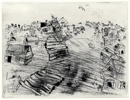 Офорт Chagall - Les Ames Mortes