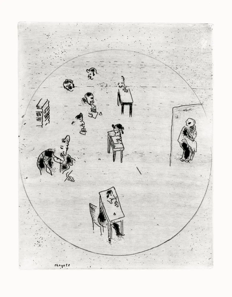 Офорт Chagall - Les Ames Mortes