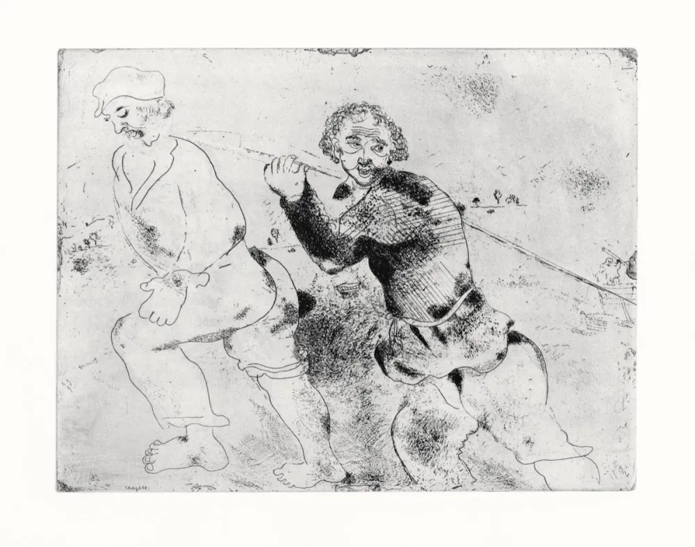 Офорт Chagall - Les Ames Mortes