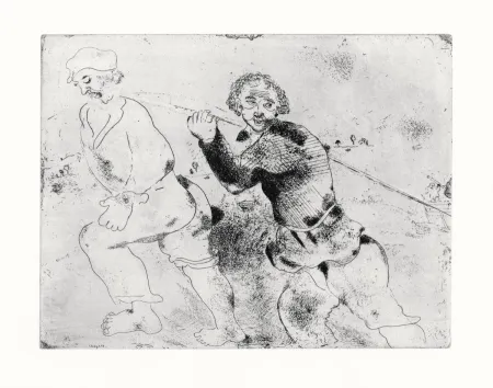 Офорт Chagall - Les Ames Mortes