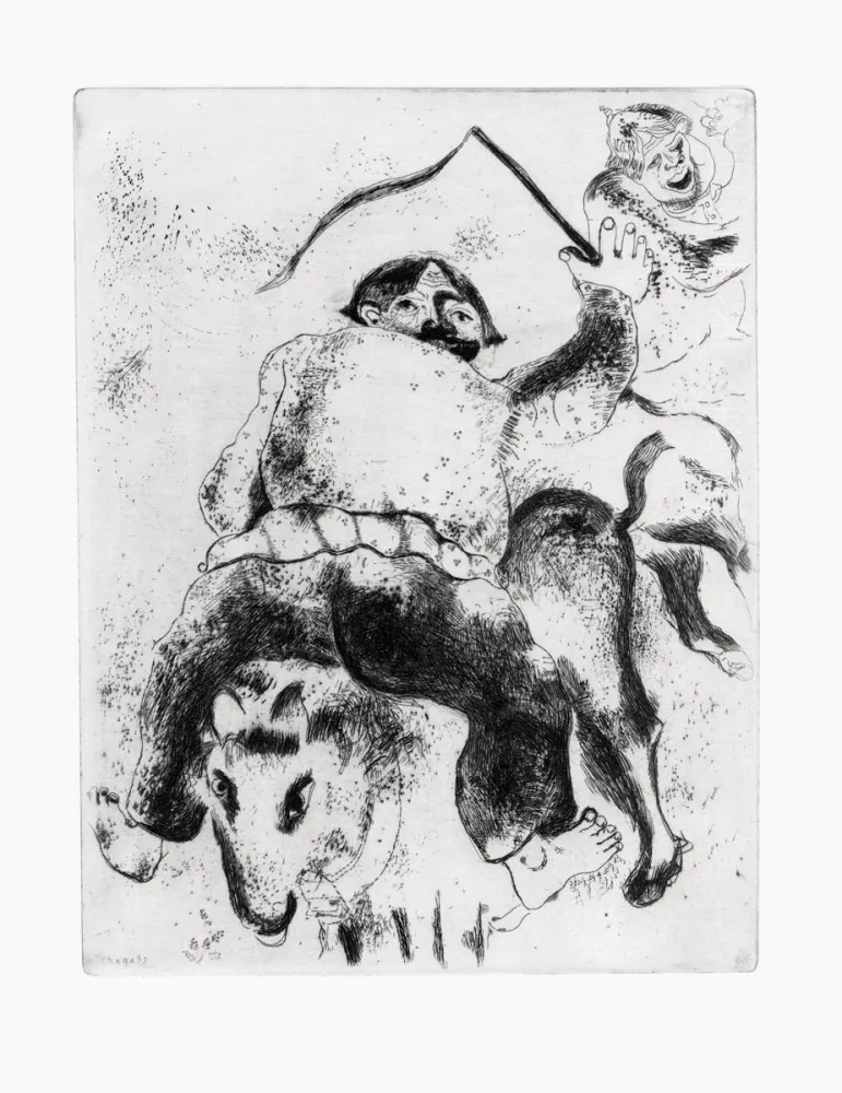 Офорт Chagall - Les Ames mortes