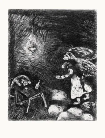 Офорт Chagall - Les Fables de La Fontaine