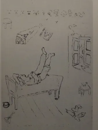 Офорт Chagall - Les sept Peches Capitaux: La Paresse 1