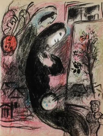 Литография Chagall - L'inspiré
