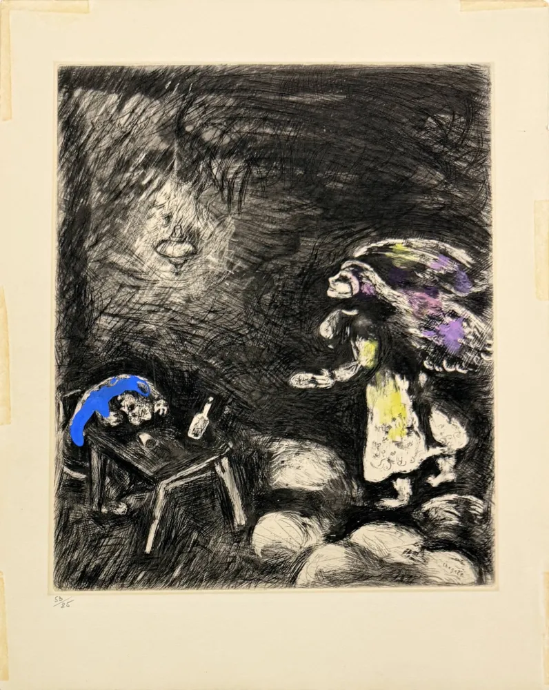 Офорт Chagall - L'Ivrogne et sa Femme
