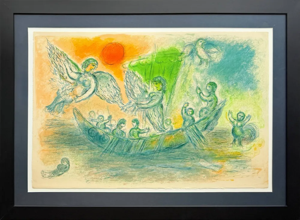 Литография Chagall - L'Odyssée, Planche XIX