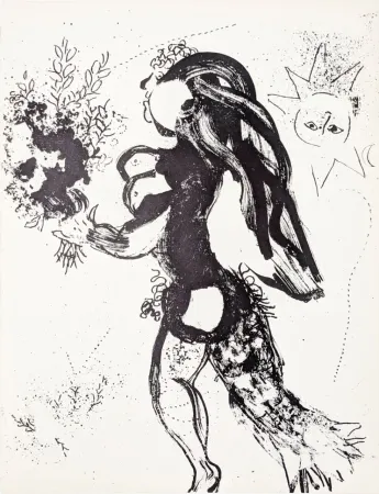 Литография Chagall - L'offrande