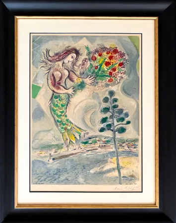 Литография Chagall - Marc Chagall (1887–1985) - Sirène au pin - Color lithograph on Arches paper - 1967