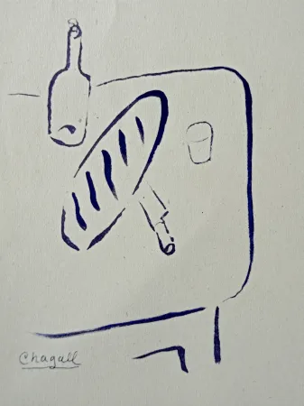 Иллюстрированная Книга Chagall - Marc Chagall -  Le Dur désir de durer - ÉLUARD PaulEdité par Bordas, Paris, 1950