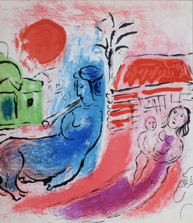 Литография Chagall - Maternité au Centaure