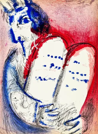 Литография Chagall - Moses III
