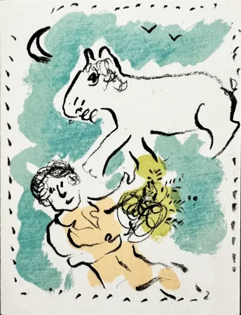 Литография Chagall - New Year's Card