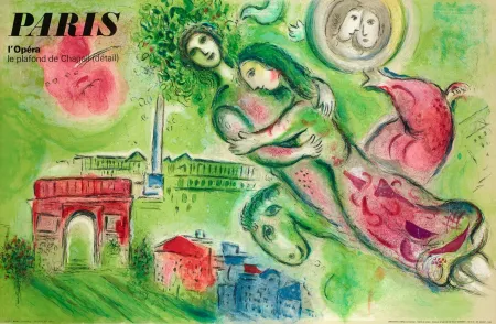 Литография Chagall - Paris L'Opera le Plafond de Chagall