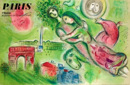 Литография Chagall - Paris Opera, Romeo and Juliet