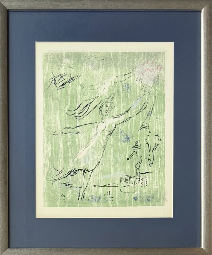 Гравюра На Дереве Chagall - Poèmes, Planche IX (trial proof)