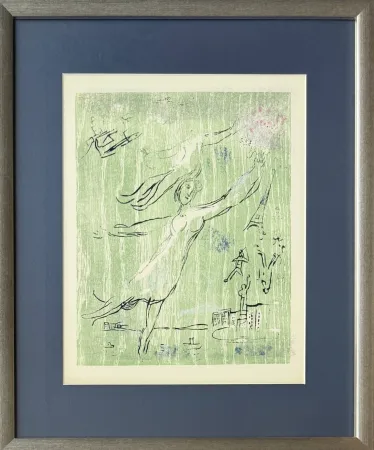 Гравюра На Дереве Chagall - Poèmes, Planche IX (trial proof)