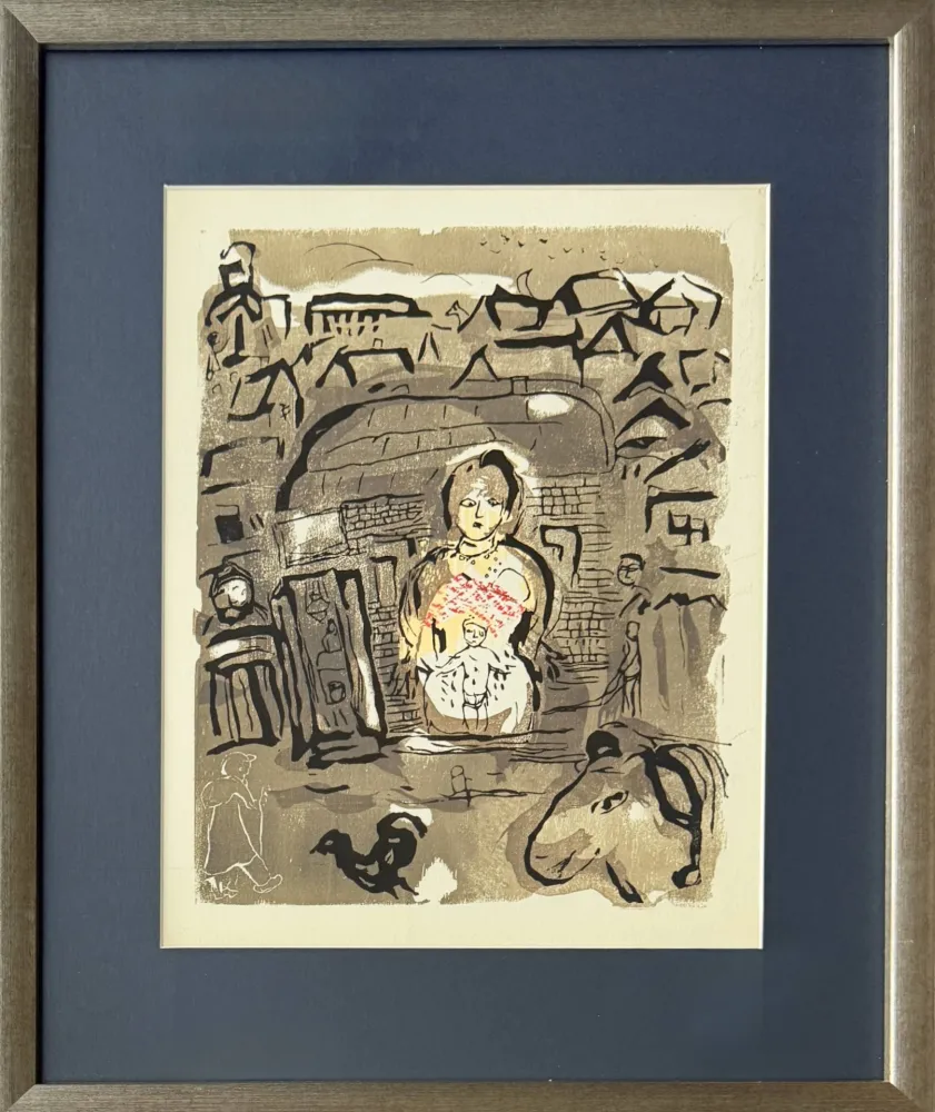 Гравюра На Дереве Chagall - Poèmes, Planche VIII