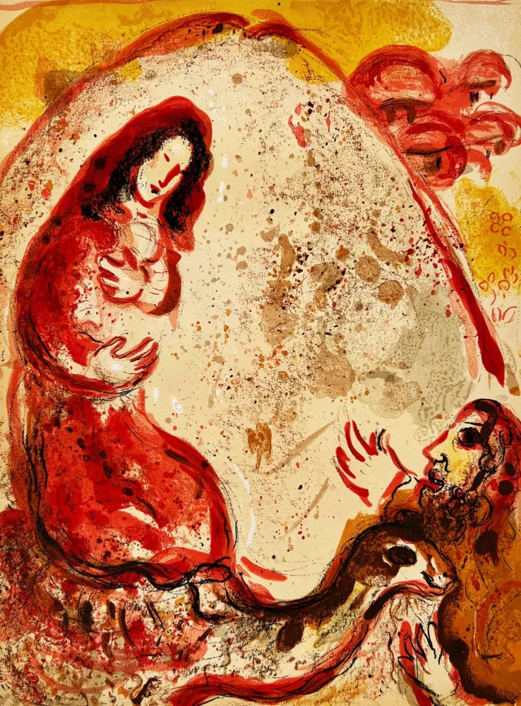 Литография Chagall - Rachel Steals Her Father’s Graven Images