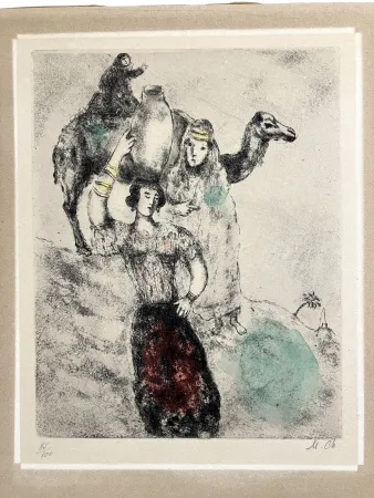 Офорт Chagall - Rebecca à la fontaine circa 1931-1939
