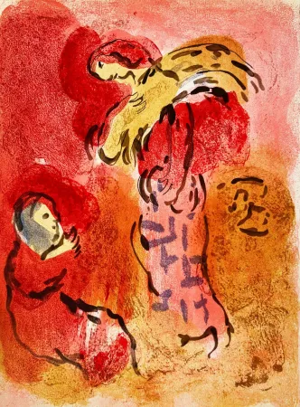 Литография Chagall - Ruth Gleaning