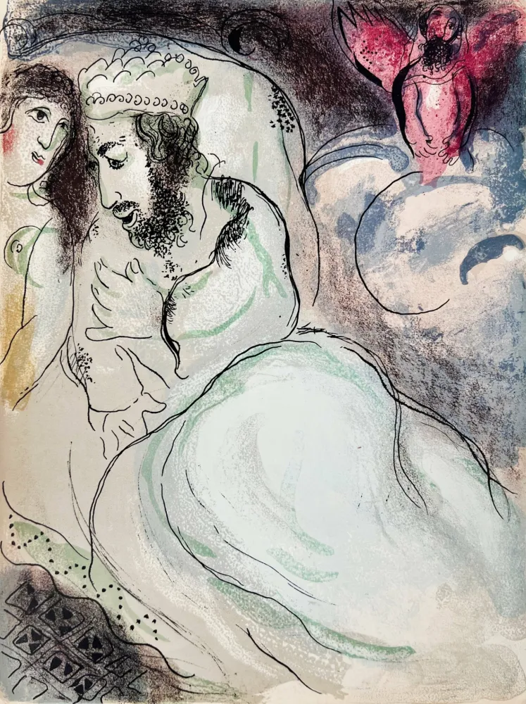 Литография Chagall - Sarah And Abimelech
