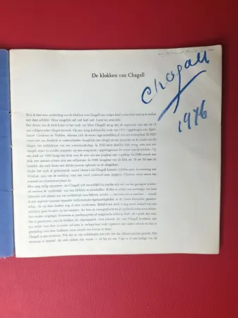 Иллюстрированная Книга Chagall - Signed - De klokken van Chagall