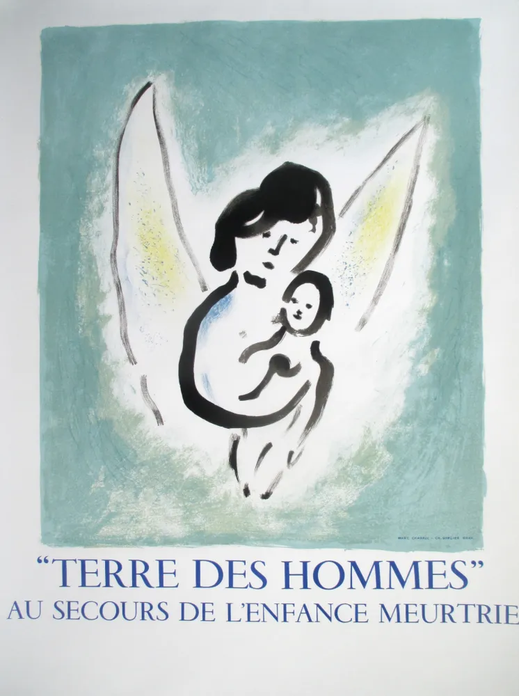 Литография Chagall - Terre des Hommes