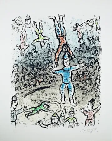Литография Chagall - The Acrobats