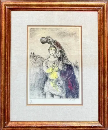 Офорт Chagall - The Anointing of Saul