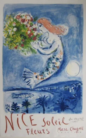 Литография Chagall - The Bay of Angels (La Baie des Anges)