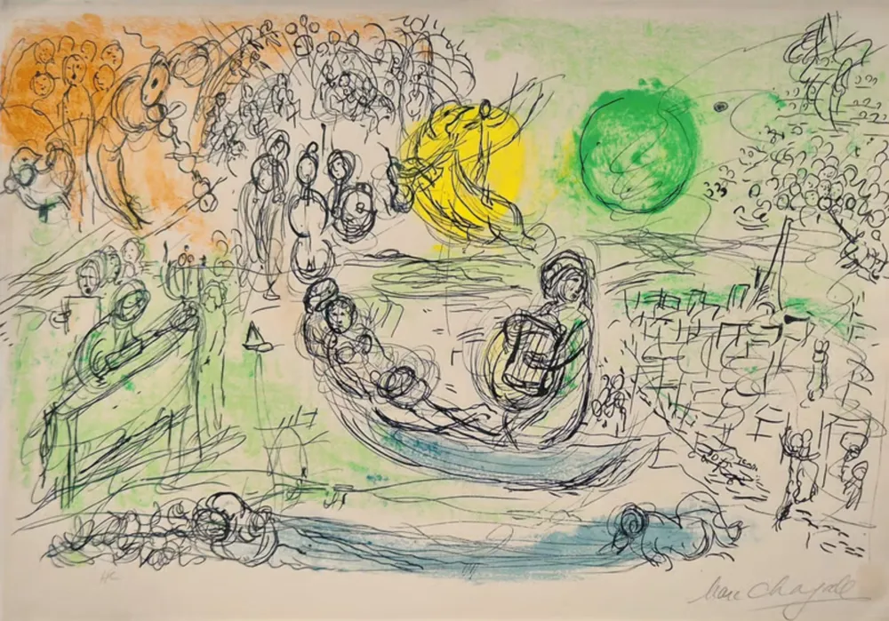 Литография Chagall - The Concert